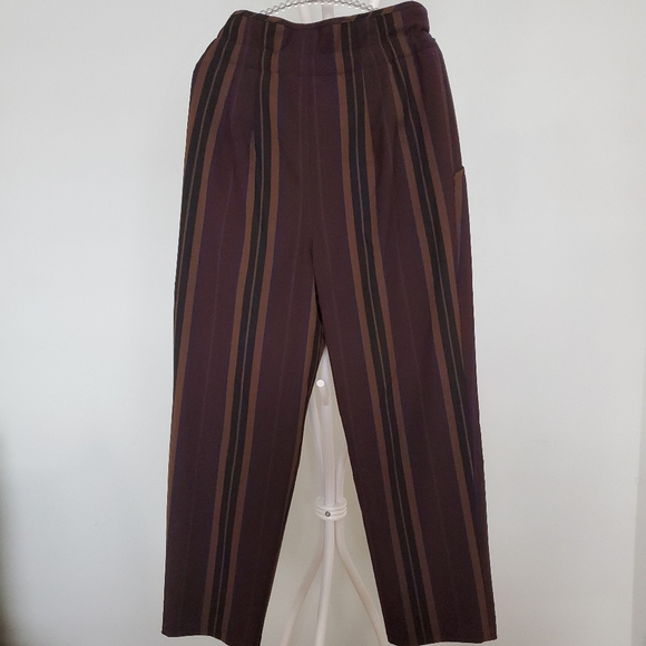 ZARA Striped Print Pants - Picture 6 of 13